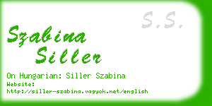 szabina siller business card